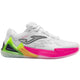 Joma Open Lady 2026 in wit met roze en limegroen, zijaanzicht buitenkant