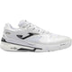 Joma Slam Classic padelschoen in wit met zwarte details, zijaanzicht buitenkant