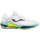 Joma Slam Men 2026 padelschoen in wit met turquoise en geel, zijaanzicht