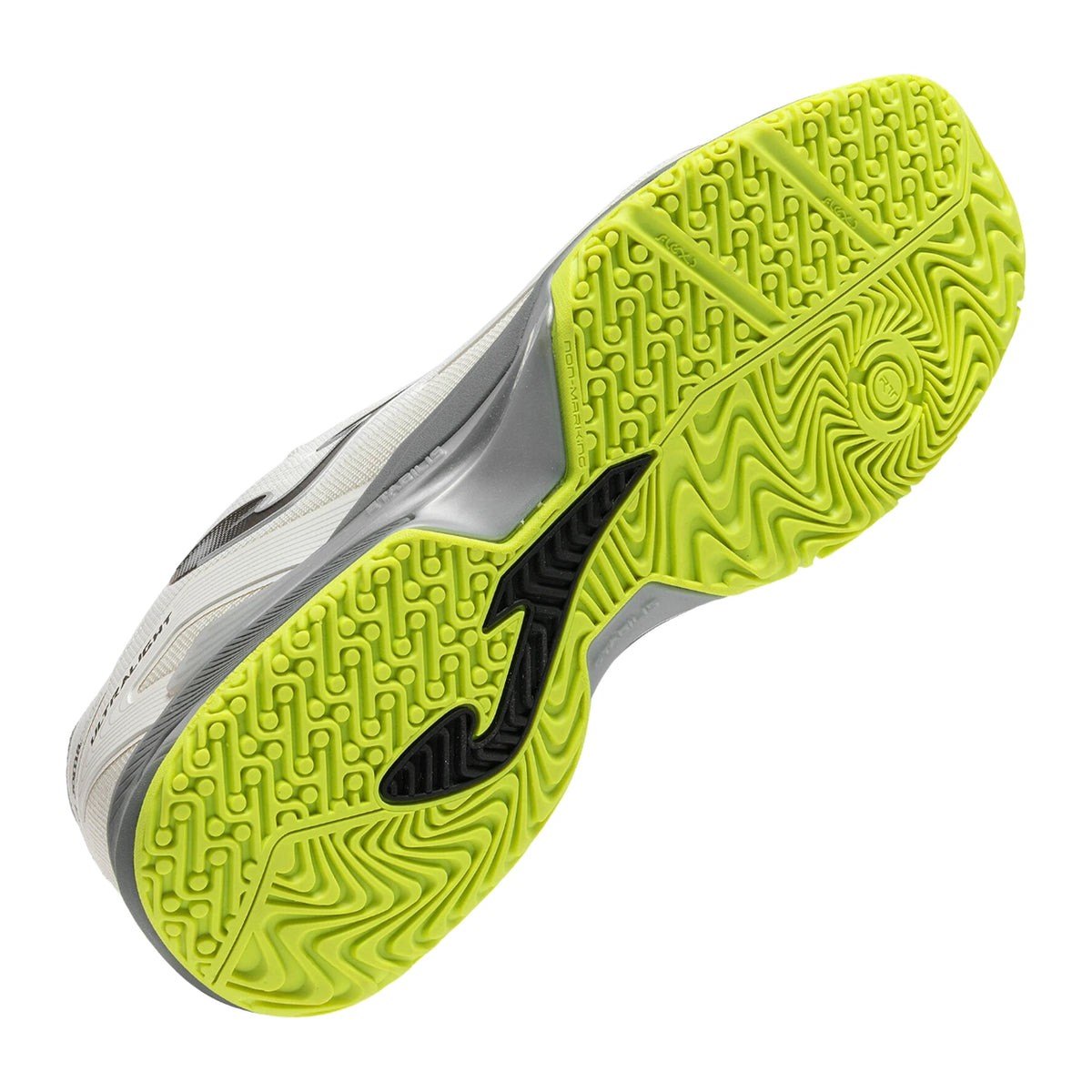 Neongele Omni-zool van de Joma Ultra Light Men Light Gray met zwart Joma-logo