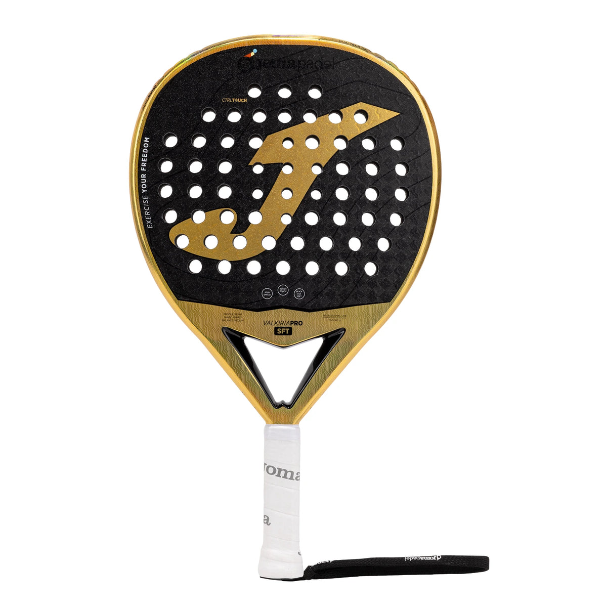 Joma Valkiria Pro Sft 2026 padelracket, vooraanzicht