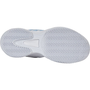 Witte zool van de K-Swiss Court Express 2 met visgraatprofiel voor kunstgras