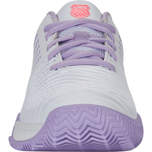 Vooraanzicht van de K-Swiss Express Light 3 Clay W White/Orchid Petal/Neon Blaze