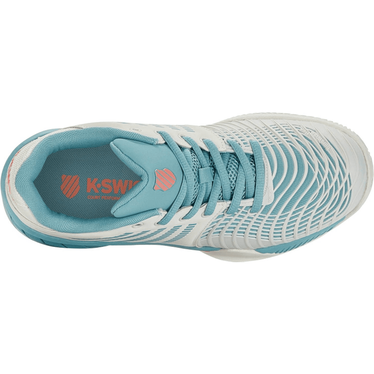 K-Swiss Express Light 3 HB W White/Blue, vijfde aanzicht