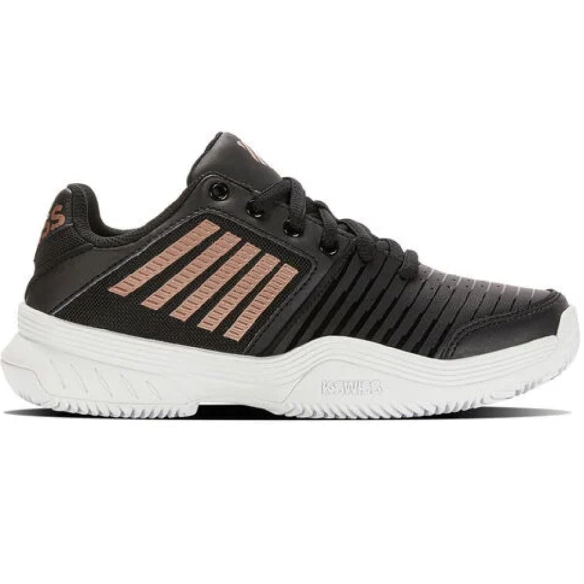 K-Swiss Hypercourt Express 2 HB Black/Pink, zijaanzicht buitenkant