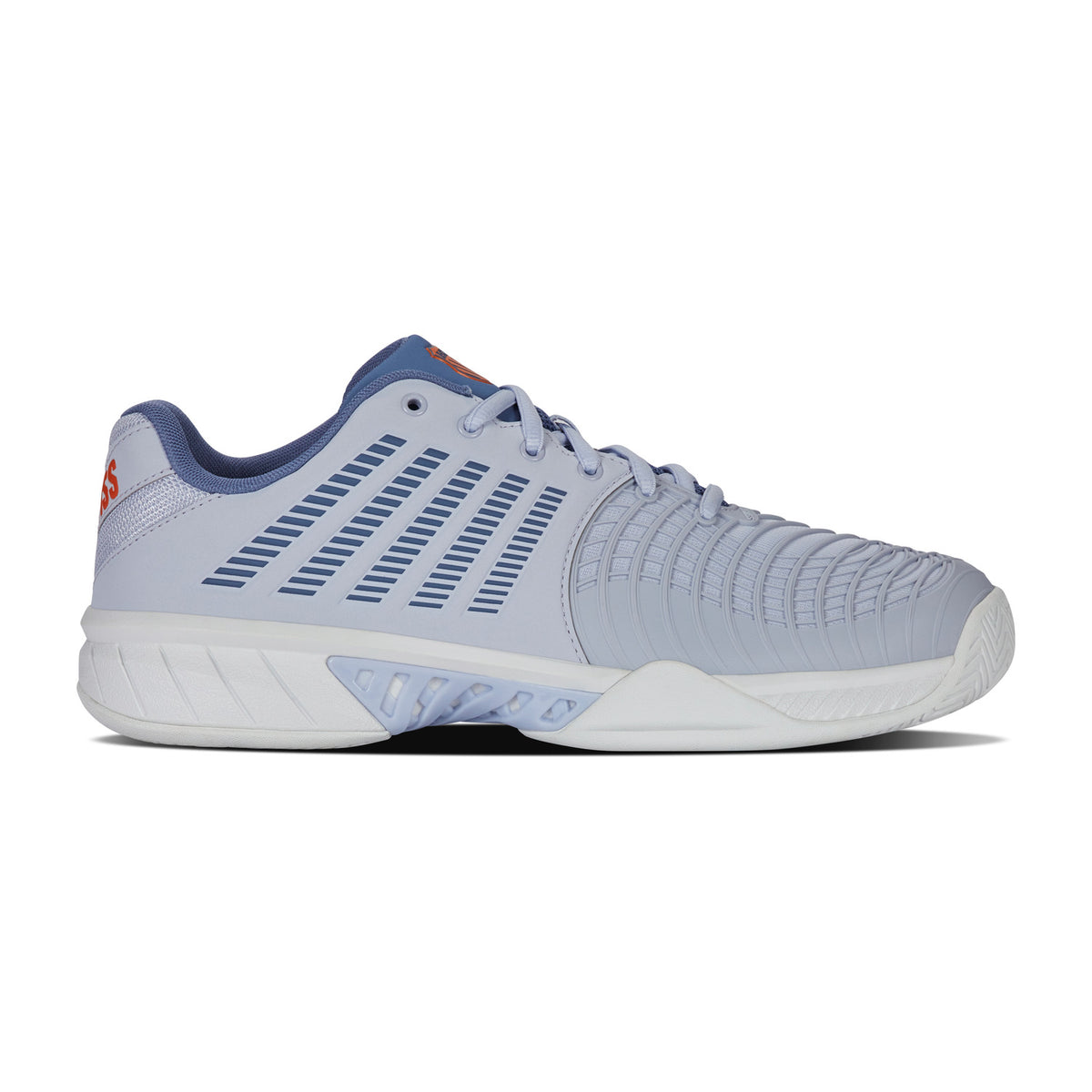 K-Swiss Express Light 3 Clay Arctic/Infinity/Scarlet, zijaanzicht buitenkant