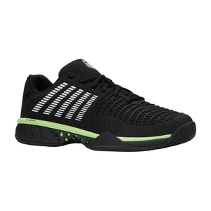 K-Swiss Express Light 3 Clay Black/Soft Neon Green, driekwart vooraanzicht