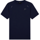 Vooraanzicht van het donkerblauwe Malelions Padel Vortex T-Shirt met ronde hals