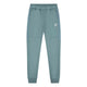 Vooraanzicht van de grijsgroene Malelions Sport Ace Trackpants met elastische enkelboord