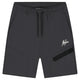 Malelions Sport Counter short in antraciet met ritszak, vooraanzicht