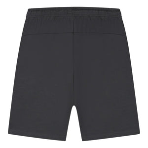 Achteraanzicht van de antracietkleurige Malelions Sport Counter short