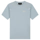 Malelions Sport Counter T-shirt in lichtblauwgrijs met logo op de borst