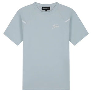 Malelions Sport Counter T-shirt in lichtblauwgrijs met logo op de borst