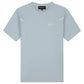 Malelions Sport Counter T-shirt in lichtblauwgrijs met logo op de borst