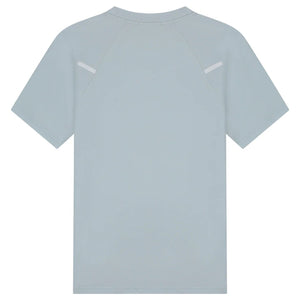 Achterzijde van het lichtblauwgrijze Malelions Sport Counter T-shirt