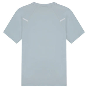 Achterzijde van het lichtblauwgrijze Malelions Sport Counter T-Shirt