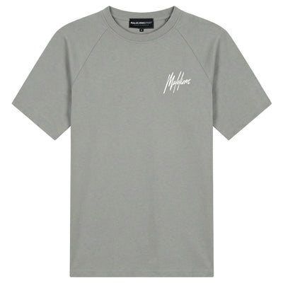 Koszulka raglanowa Malelions Sport z logo, kolor Ocean Grey