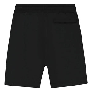 Achteraanzicht van de zwarte Malelions Sport short met achterzak