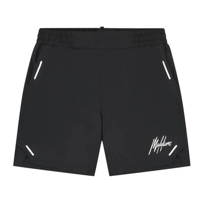 Malelions Sport Pique-Shorts Schwarz