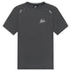 Donkergrijs Malelions Sport pique T-shirt met ronde hals en logo op de borst