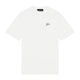 Malelions Sport T-shirt voor heren in gebroken wit, vooraanzicht met klein logo