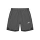 Malelions Sport hardloopshort voor heren in donkergrijs, plat vooraanzicht