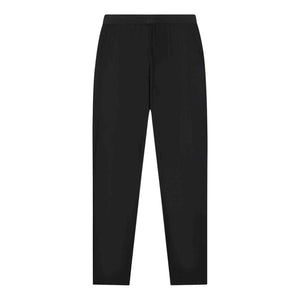 Achterzijde van de zwarte Malelions Sport running trackpants met elastische taille