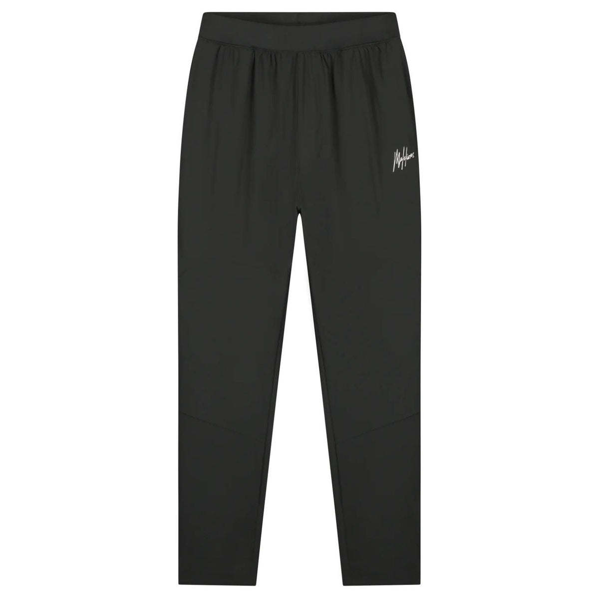 Malelions Sport Running Trackpants in Antra, vooraanzicht met wit logo