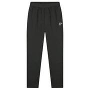 Malelions Sport Running Trackpants in Antra, vooraanzicht met wit logo