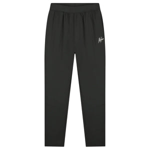 Malelions Sport Running Trackpants in Antra, vooraanzicht met wit logo