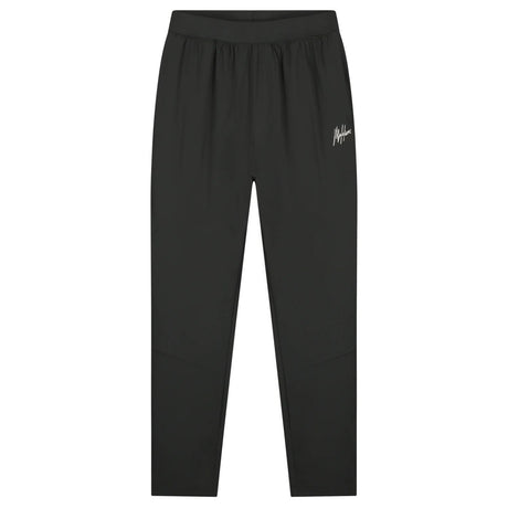 Malelions Sport Running Trackpants in Antra, vooraanzicht met wit logo