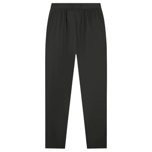 Achterzijde van de antracietgrijze Malelions Sport running trackpants, effen