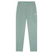 Malelions Sport Running Trackpants in Green, vooraanzicht met wit logo