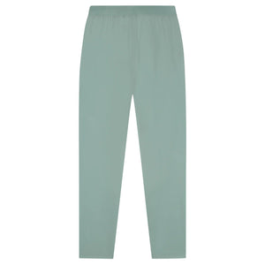 Achterzijde van de saliegroene Malelions Sport Running Trackpants met elastische taille