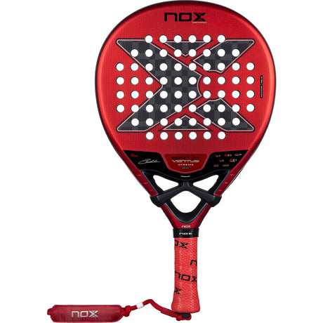 NOX EA10 Ventus Hybrid 12K Xtreme 2026 padelracket in rood met zwart, vooraanzicht