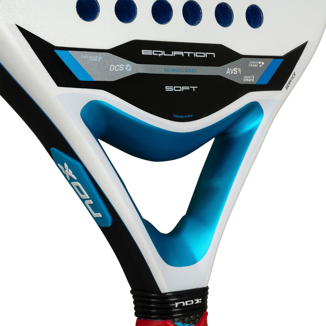 Detail van het hart van de NOX Equation Soft Advanced 2026 met Soft-aanduiding