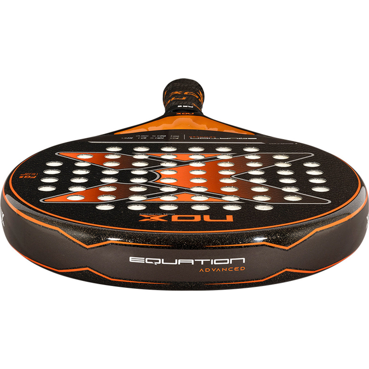 Bovenaanzicht van de NOX Equation WPT Advanced Series 24 met oranje framerand