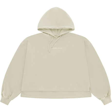 Osaka Cropped Hoodie Warm Grey - 