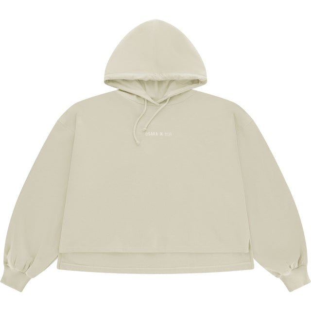 Osaka Cropped Hoodie Warm Grey - 