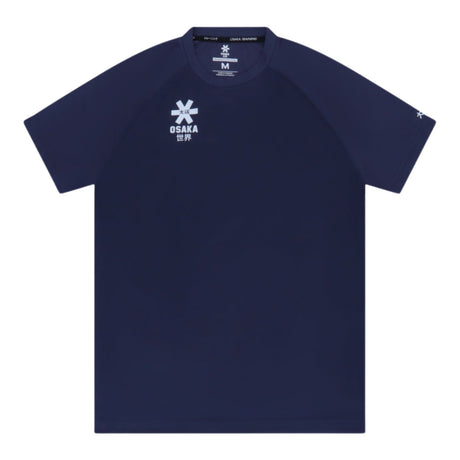 Osaka Training T-shirt voor heren in donkerblauw, plat vooraanzicht met logo