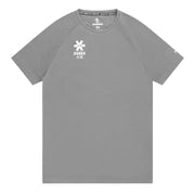 Osaka Training T-shirt voor heren in grijs, plat vooraanzicht met logo