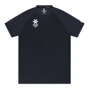 Osaka Training T-shirt voor heren in zwart, plat vooraanzicht met logo