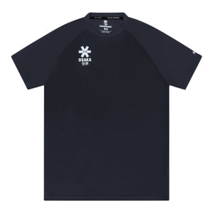 Osaka Training T-shirt voor heren in zwart, plat vooraanzicht met logo