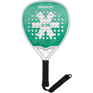 Osaka Pro Tour Power Aquatic Awe padelracket in mintgroen met witte ster, vooraanzicht