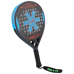 Osaka Vision Pro Control Snap – oblique front view, round shape in black with a blue rim