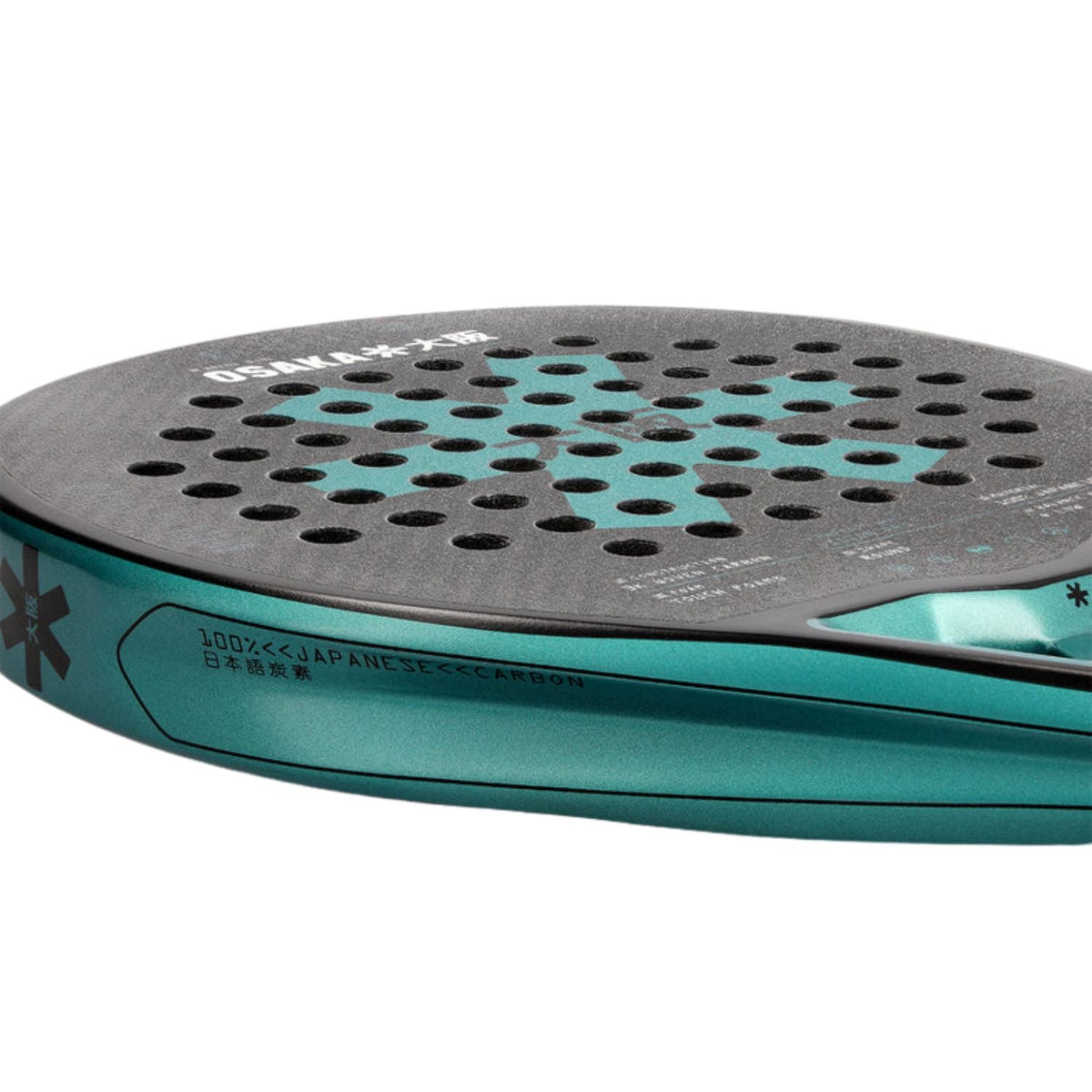 Schuin bovenaanzicht van de Osaka Vision Pro Control Teal met turquoise framerand