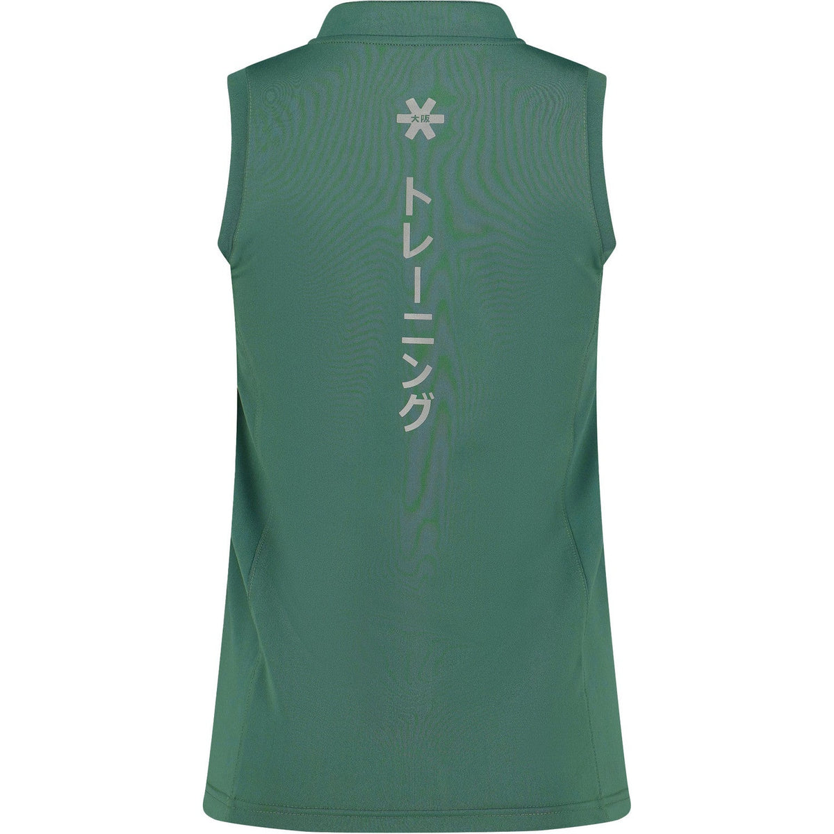 Retro della canotta verde Osaka Women Court Tank Top con caratteri giapponesi verticali