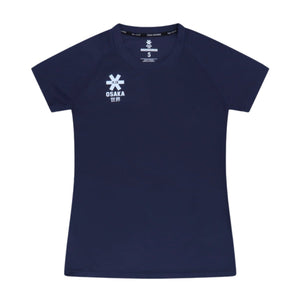 Osaka Training T-shirt voor dames in donkerblauw, plat vooraanzicht