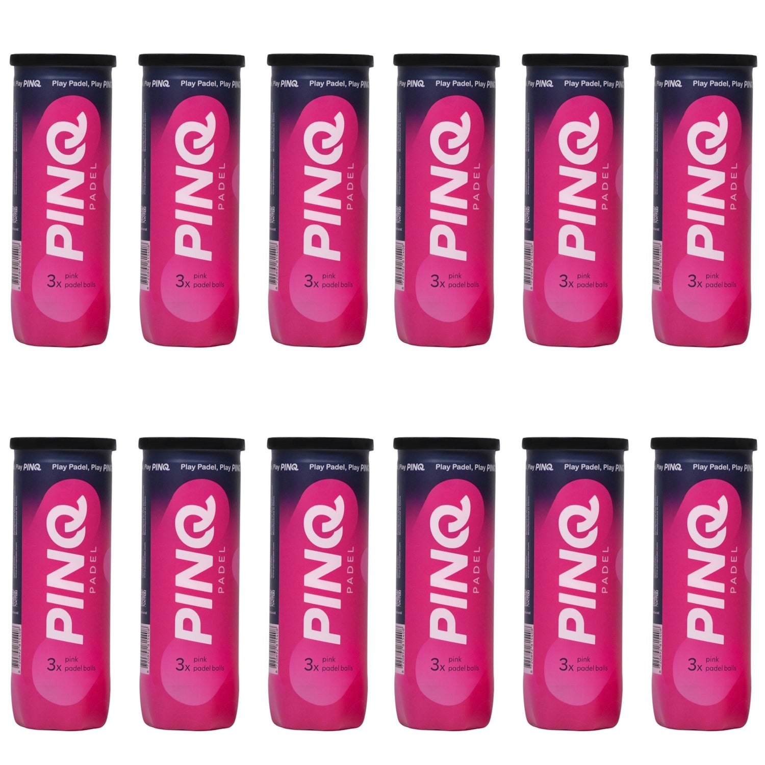 Mingi de padel Pinq Pink (12 seturi a câte 3 buc.) - Justpadel.com