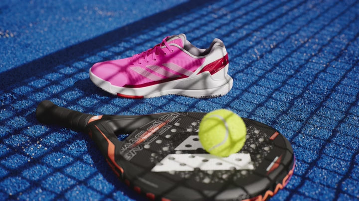 Productvideo van de Adidas Crazyquick LS W Lucid Pink damespadelschoen